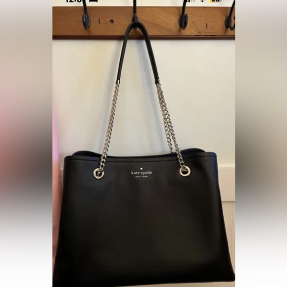 Kate Spade Large Jordyn Chain Tote in Black AUTHENTIC New w/out tags - Picture 2 of 10